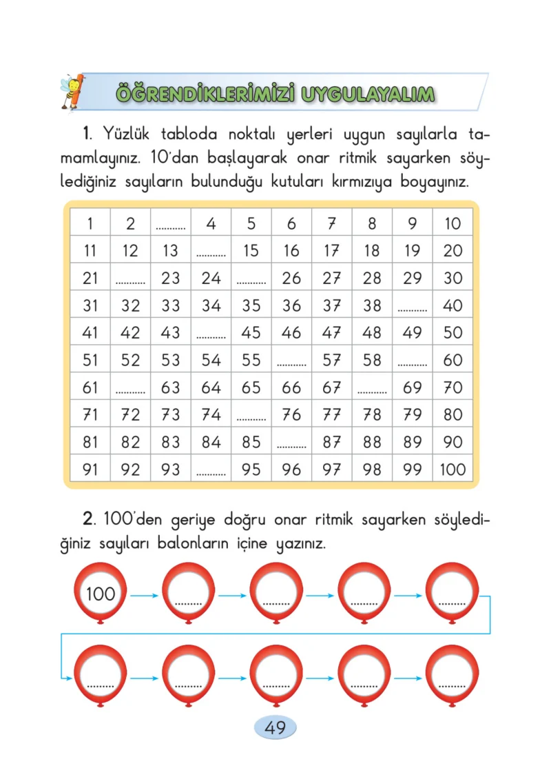 2. Sınıf Matematik Ders Kitabı Cevapları Anka Yayınları Sayfa 49