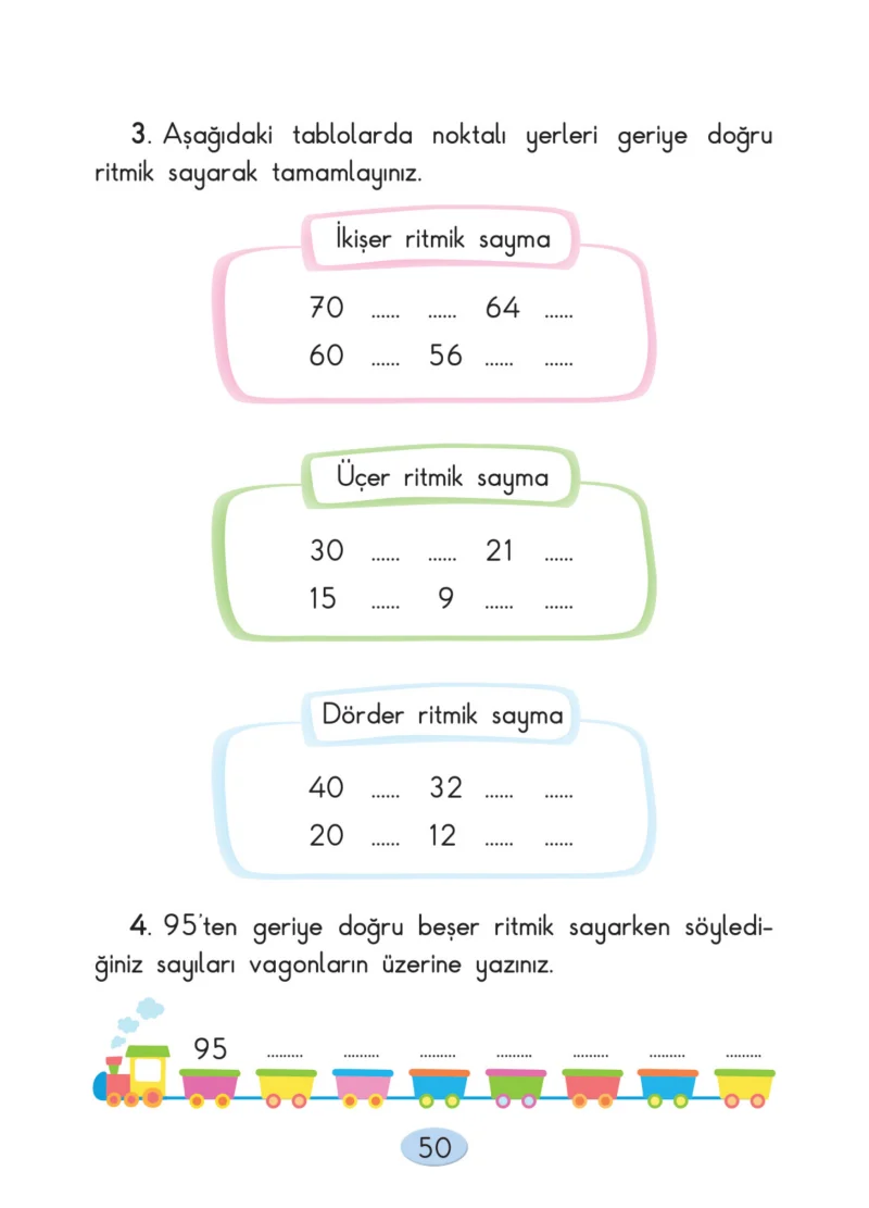 2. Sınıf Matematik Ders Kitabı Cevapları Anka Yayınları Sayfa 50