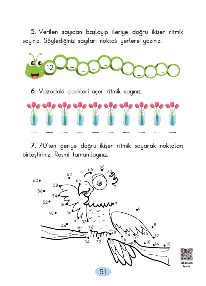 2. Sınıf Matematik Ders Kitabı Cevapları Anka Yayınları Sayfa 51
