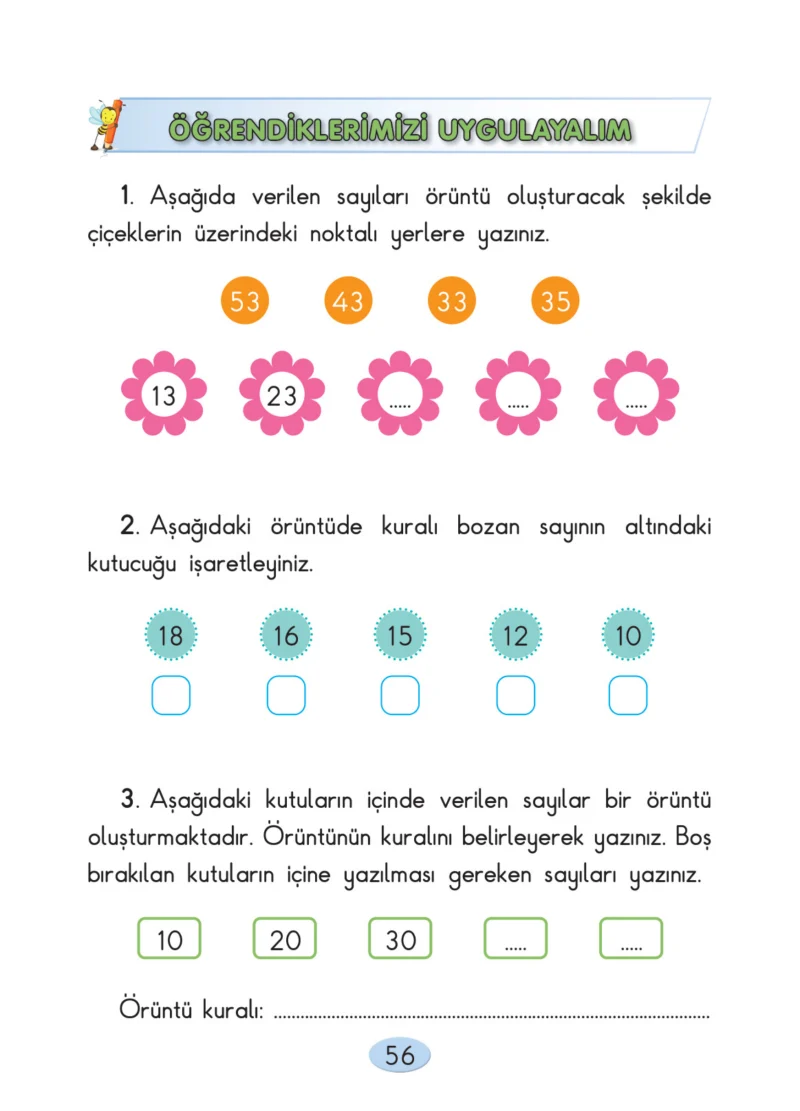 2. Sınıf Matematik Ders Kitabı Cevapları Anka Yayınları Sayfa 56