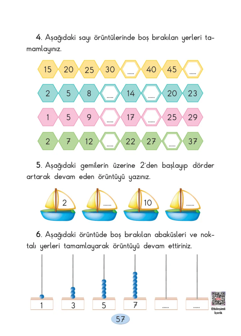 2. Sınıf Matematik Ders Kitabı Cevapları Anka Yayınları Sayfa 57