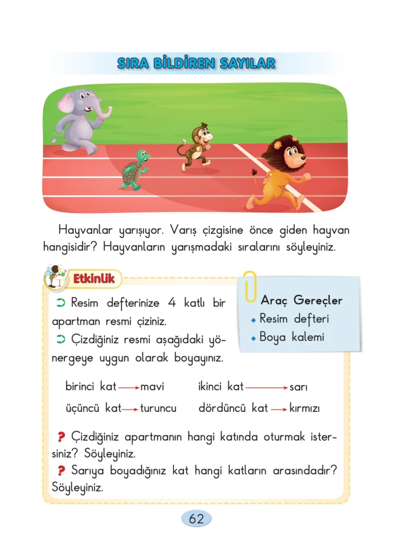 2. Sınıf Matematik Ders Kitabı Cevapları Anka Yayınları Sayfa 62