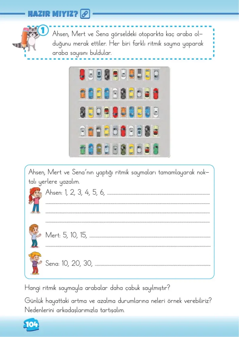 2. Sınıf Matematik Ders Kitabı Cevapları Meb Yayınları 1.Kitap Sayfa 104