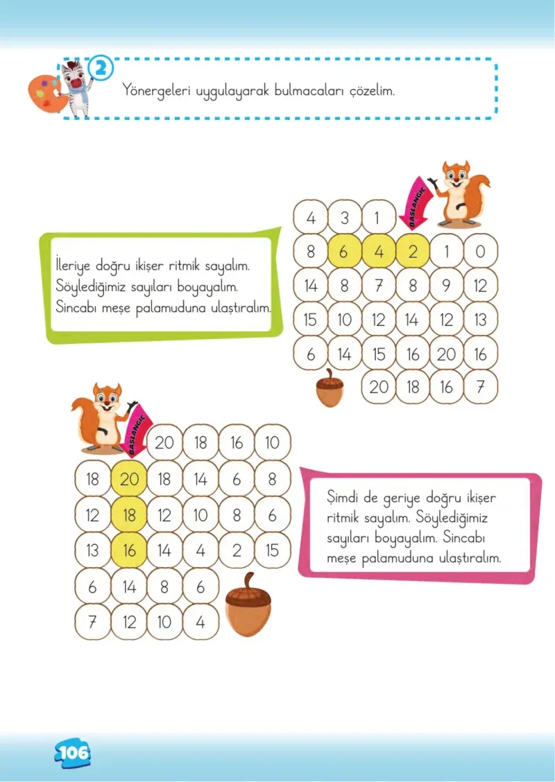 2. Sınıf Matematik Ders Kitabı Cevapları Meb Yayınları 1.Kitap Sayfa 106
