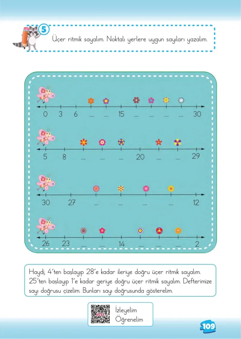 2. Sınıf Matematik Ders Kitabı Cevapları Meb Yayınları 1.Kitap Sayfa 109