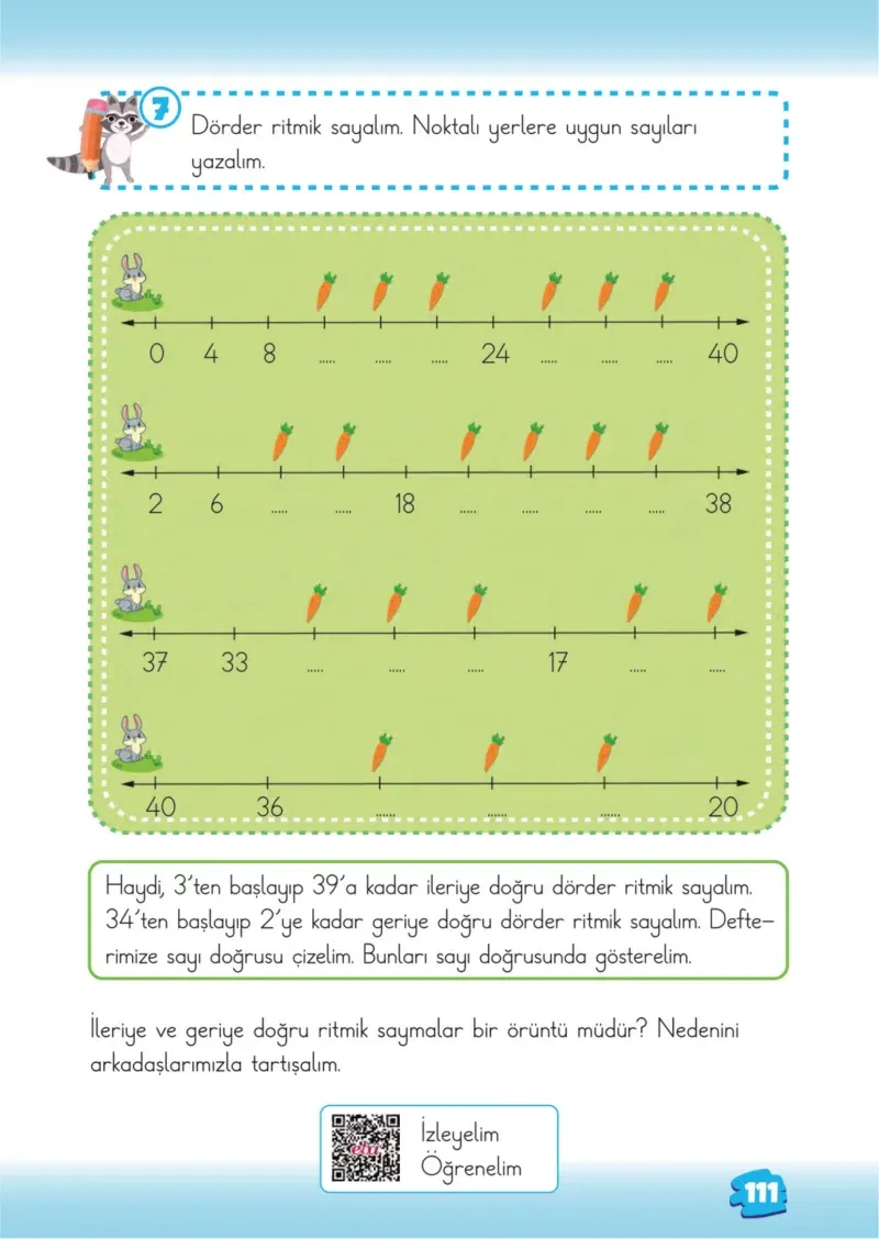 2. Sınıf Matematik Ders Kitabı Cevapları Meb Yayınları 1.Kitap Sayfa 111