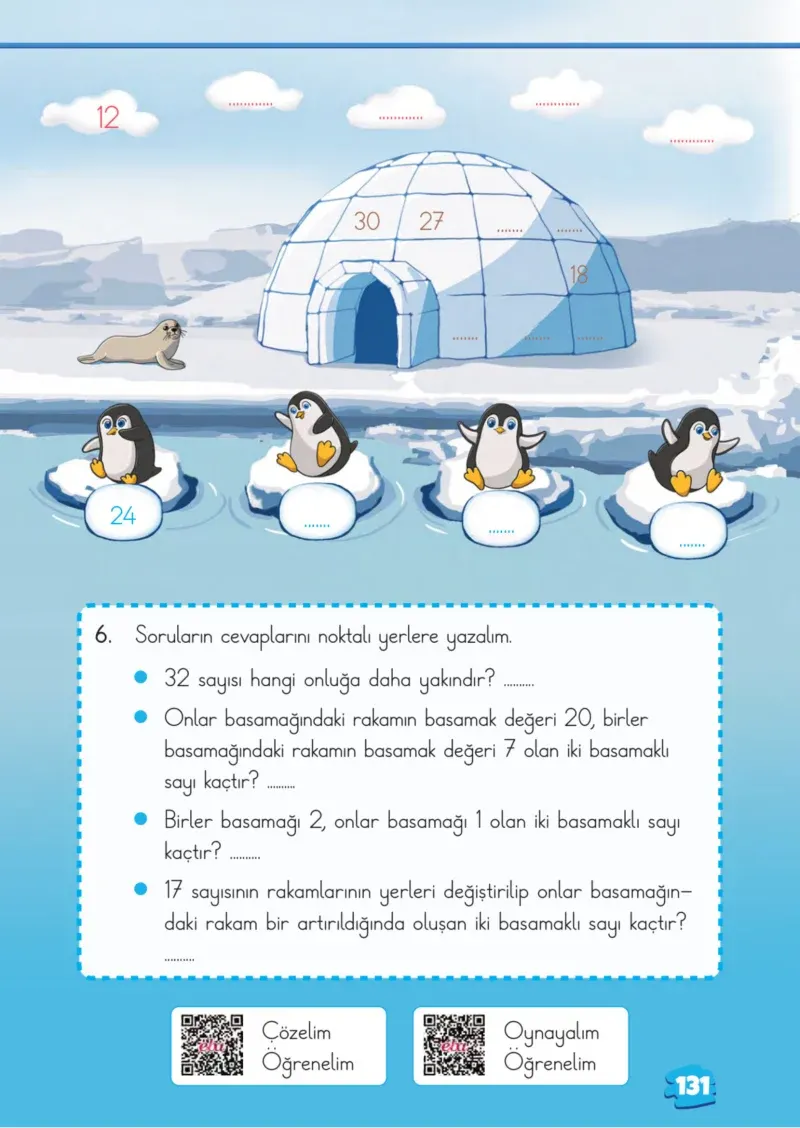 2. Sınıf Matematik Ders Kitabı Cevapları Meb Yayınları 1.Kitap Sayfa 131