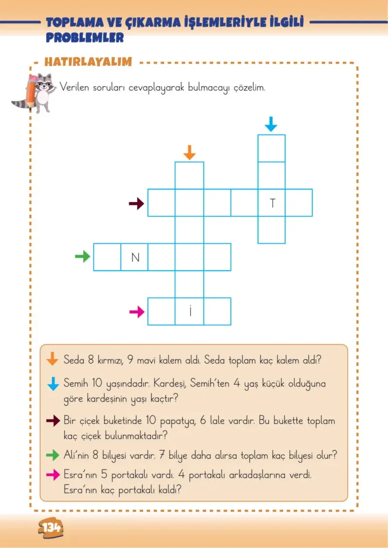 2. Sınıf Matematik Ders Kitabı Cevapları Meb Yayınları 1.Kitap Sayfa 134