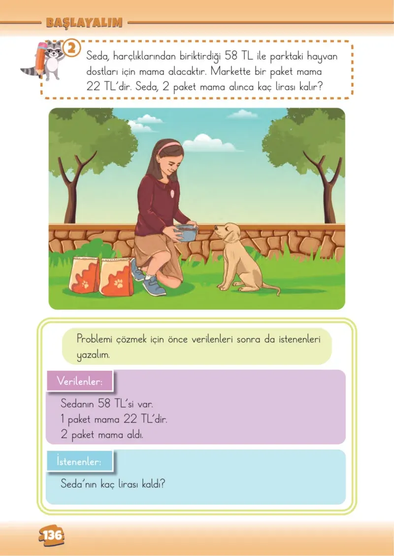 2. Sınıf Matematik Ders Kitabı Cevapları Meb Yayınları 1.Kitap Sayfa 136