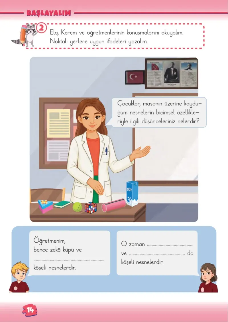 2. Sınıf Matematik Ders Kitabı Cevapları Meb Yayınları 1.Kitap Sayfa 14