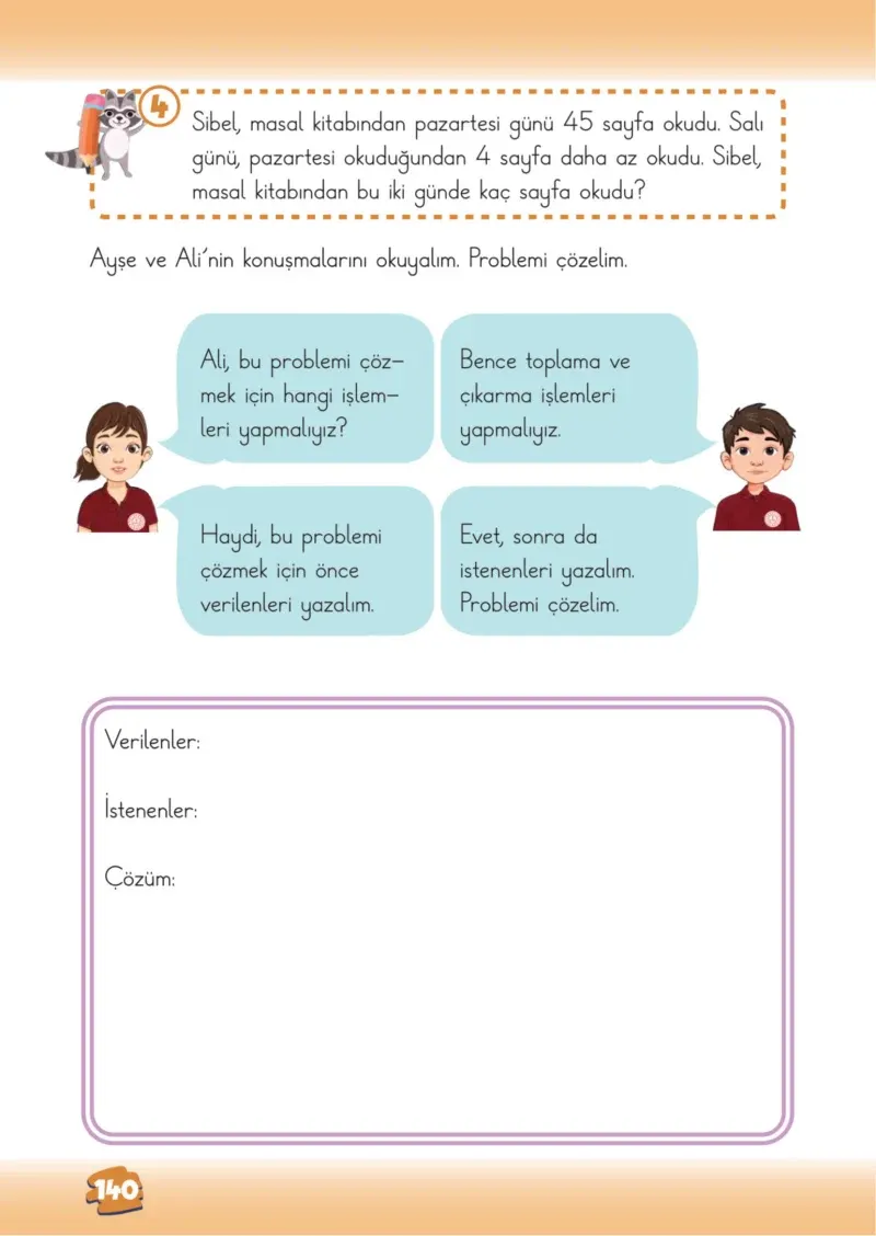 2. Sınıf Matematik Ders Kitabı Cevapları Meb Yayınları 1.Kitap Sayfa 140