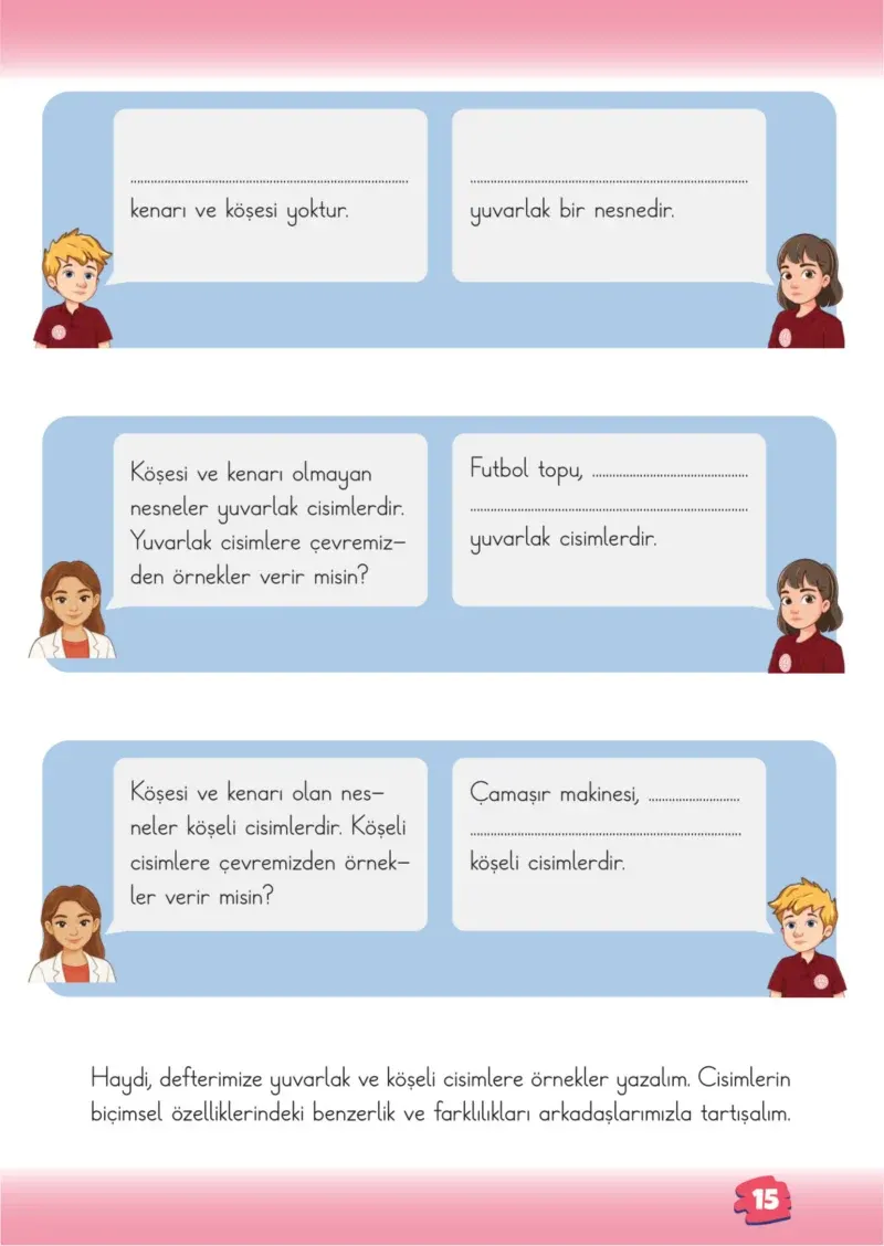 2. Sınıf Matematik Ders Kitabı Cevapları Meb Yayınları 1.Kitap Sayfa 15