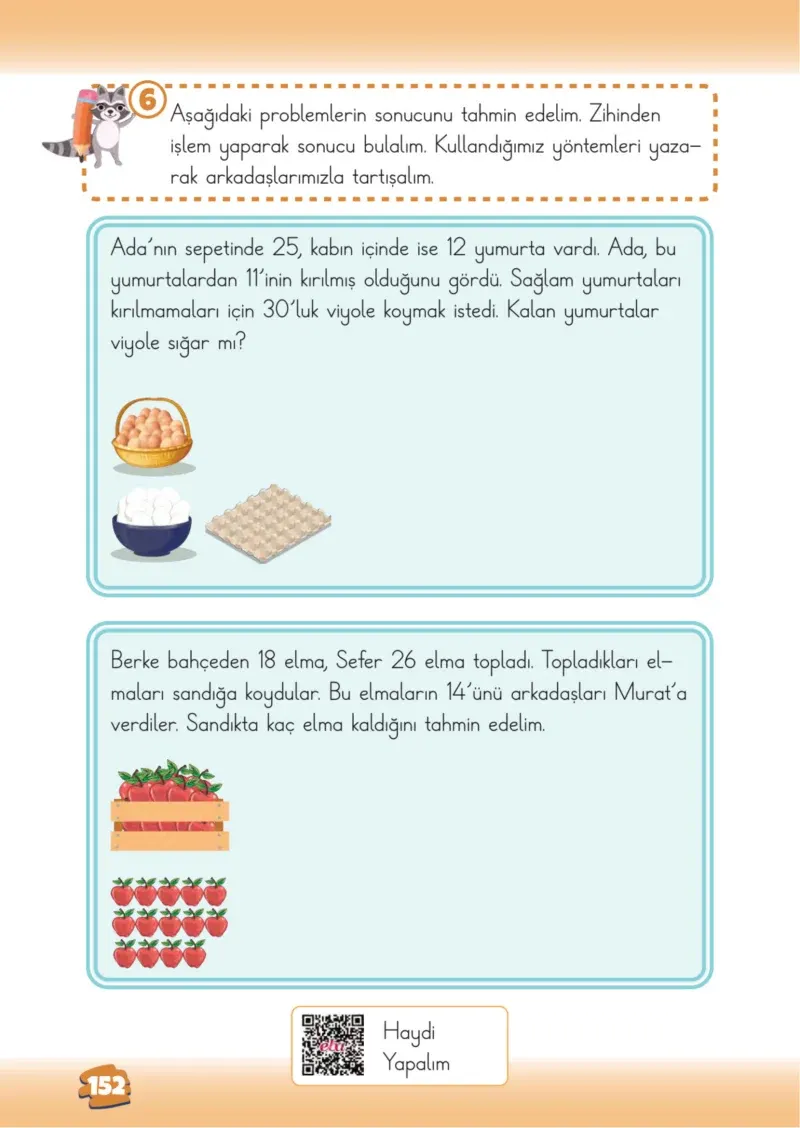 2. Sınıf Matematik Ders Kitabı Cevapları Meb Yayınları 1.Kitap Sayfa 152