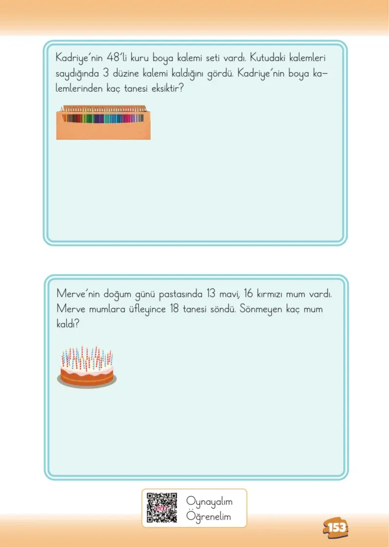2. Sınıf Matematik Ders Kitabı Cevapları Meb Yayınları 1.Kitap Sayfa 153