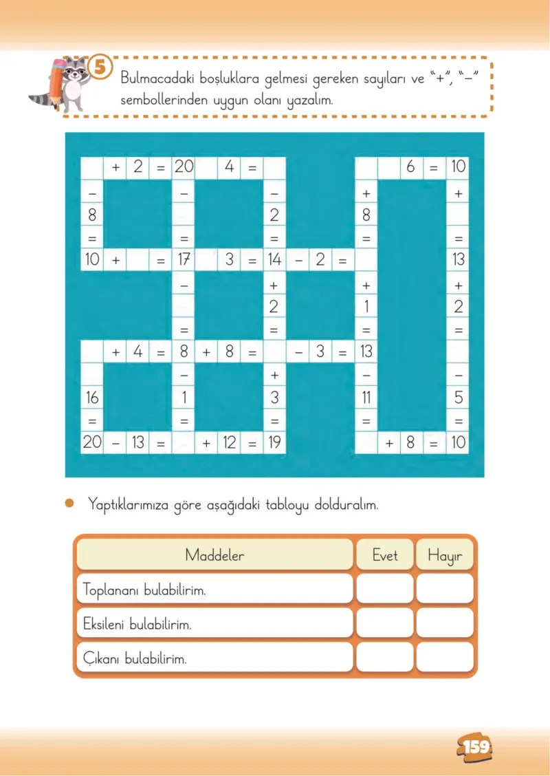 2. Sınıf Matematik Ders Kitabı Cevapları Meb Yayınları 1.Kitap Sayfa 159