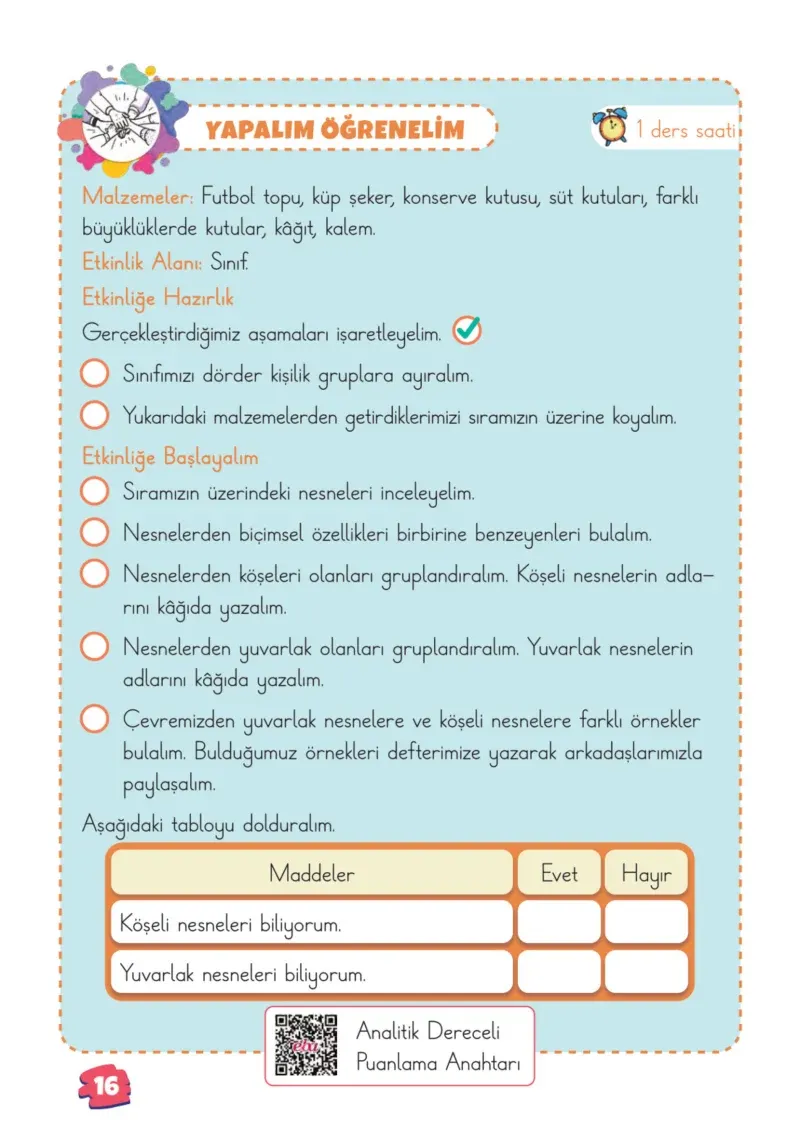 2. Sınıf Matematik Ders Kitabı Cevapları Meb Yayınları 1.Kitap Sayfa 16