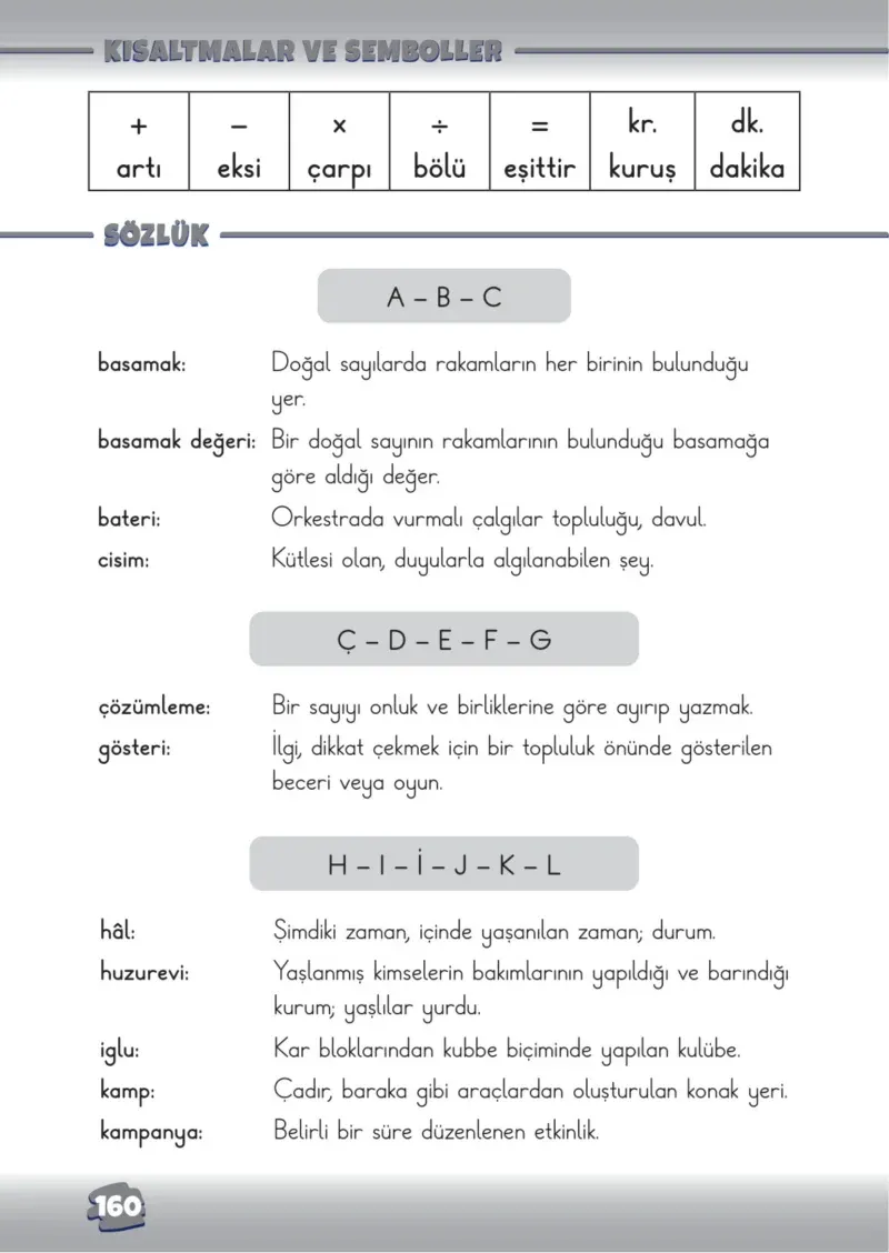 2. Sınıf Matematik Ders Kitabı Cevapları Meb Yayınları 1.Kitap Sayfa 160
