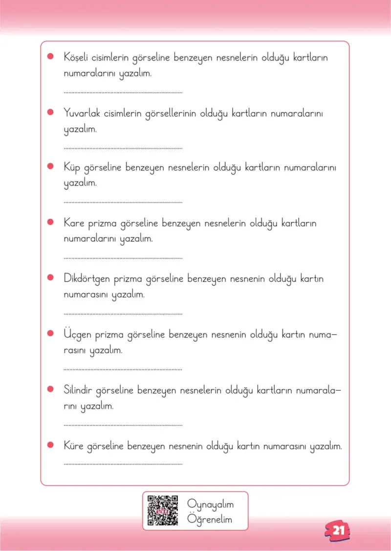 2. Sınıf Matematik Ders Kitabı Cevapları Meb Yayınları 1.Kitap Sayfa 21