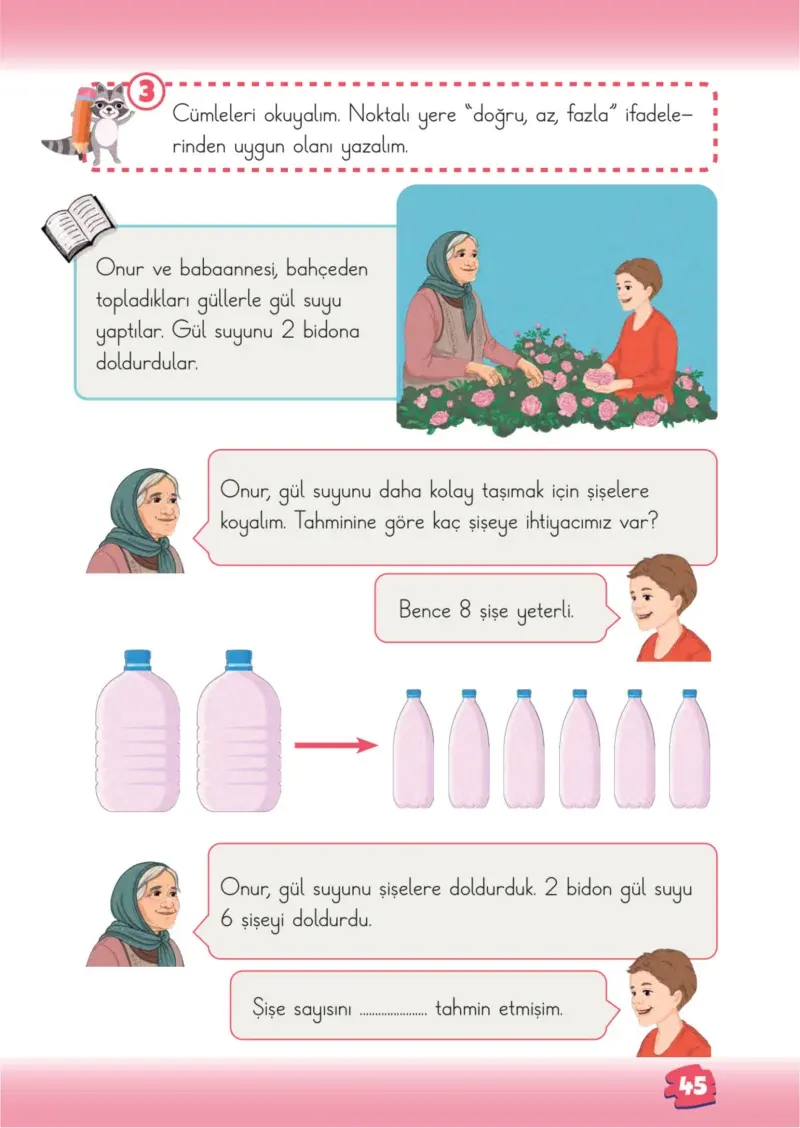 2. Sınıf Matematik Ders Kitabı Cevapları Meb Yayınları 1.Kitap Sayfa 45