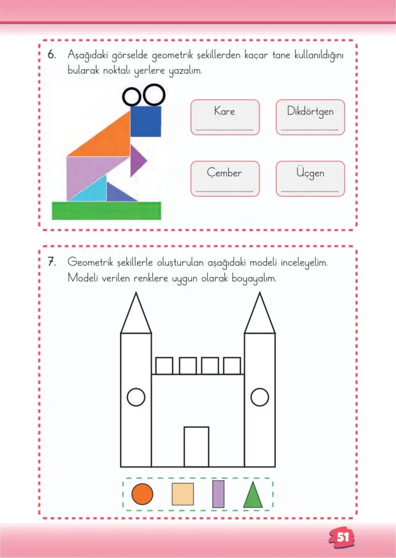 2. Sınıf Matematik Ders Kitabı Cevapları Meb Yayınları 1.Kitap Sayfa 51