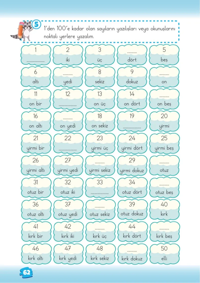 2. Sınıf Matematik Ders Kitabı Cevapları Meb Yayınları 1.Kitap Sayfa 62