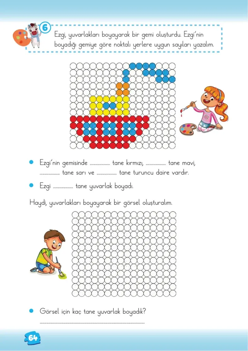 2. Sınıf Matematik Ders Kitabı Cevapları Meb Yayınları 1.Kitap Sayfa 64