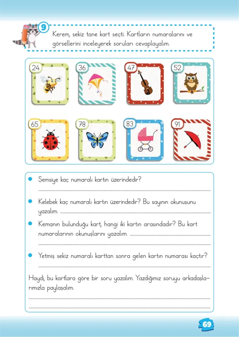 2. Sınıf Matematik Ders Kitabı Cevapları Meb Yayınları 1.Kitap Sayfa 69