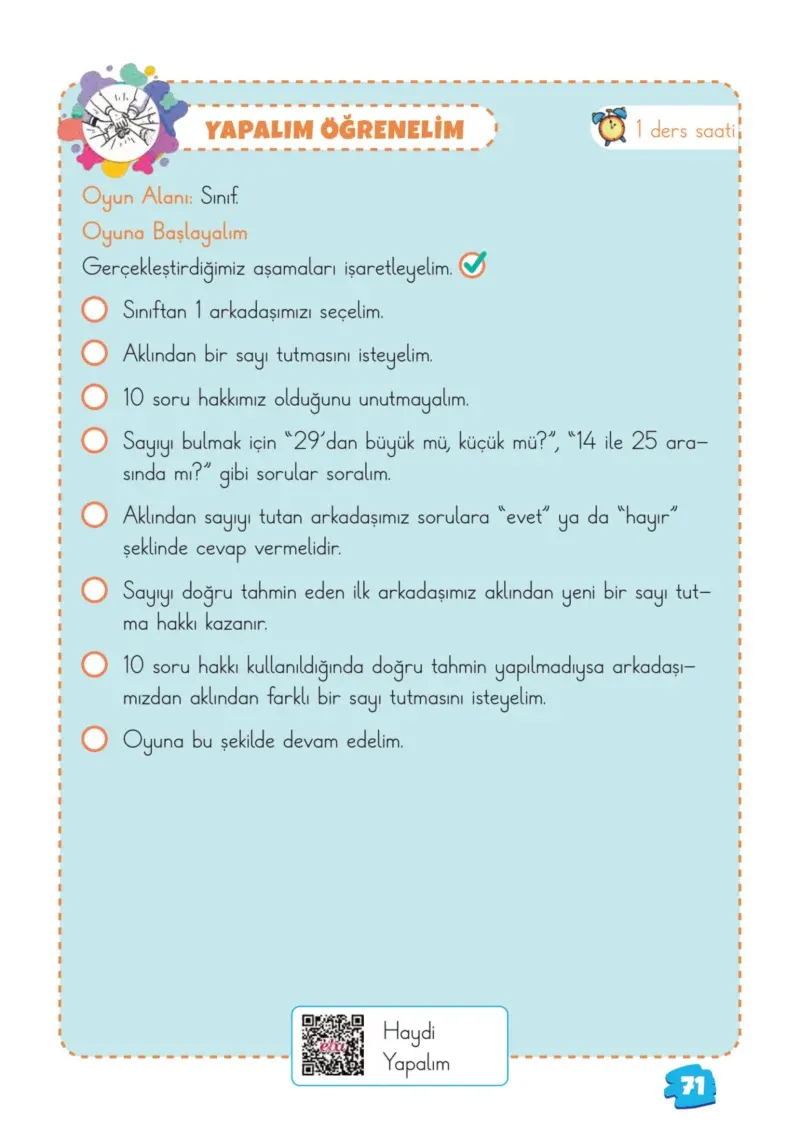 2. Sınıf Matematik Ders Kitabı Cevapları Meb Yayınları 1.Kitap Sayfa 71