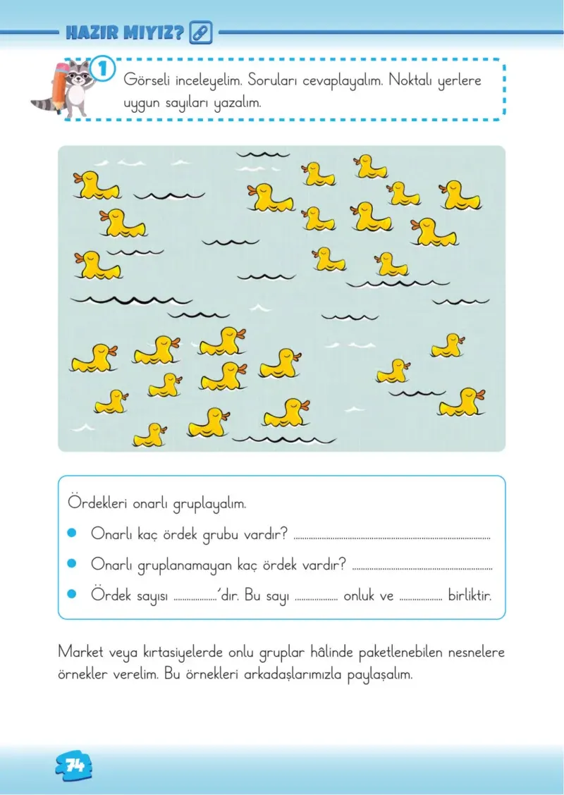2. Sınıf Matematik Ders Kitabı Cevapları Meb Yayınları 1.Kitap Sayfa 74