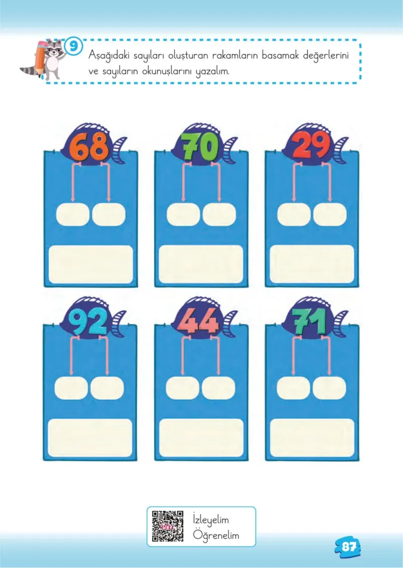 2. Sınıf Matematik Ders Kitabı Cevapları Meb Yayınları 1.Kitap Sayfa 87