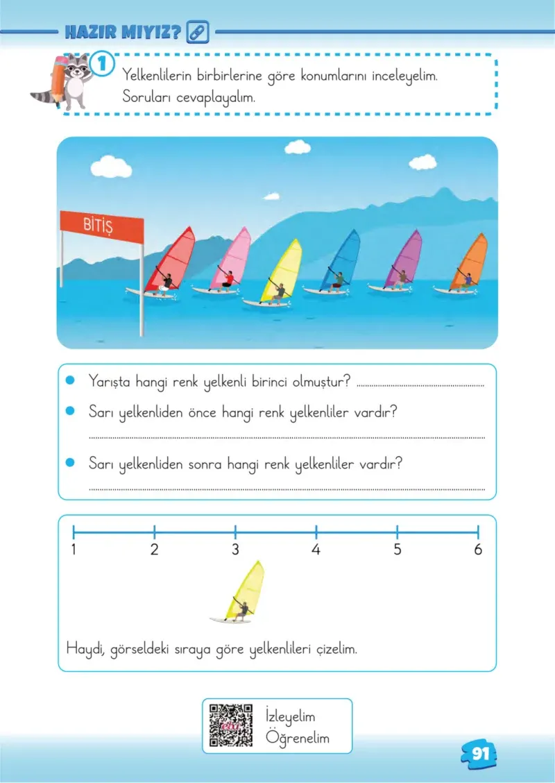 2. Sınıf Matematik Ders Kitabı Cevapları Meb Yayınları 1.Kitap Sayfa 91