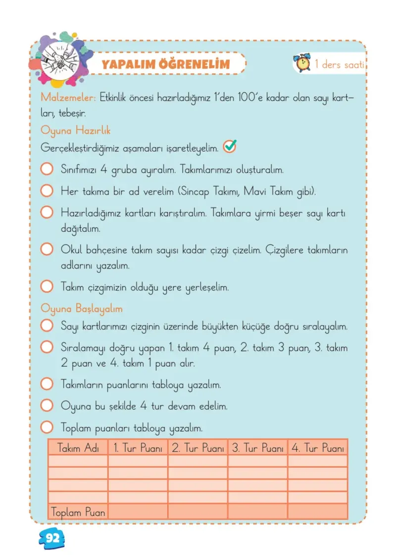 2. Sınıf Matematik Ders Kitabı Cevapları Meb Yayınları 1.Kitap Sayfa 92