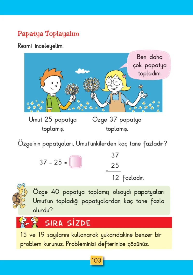 2. Sınıf Matematik Ders Kitabı Cevapları MHG Yayınları Sayfa 103