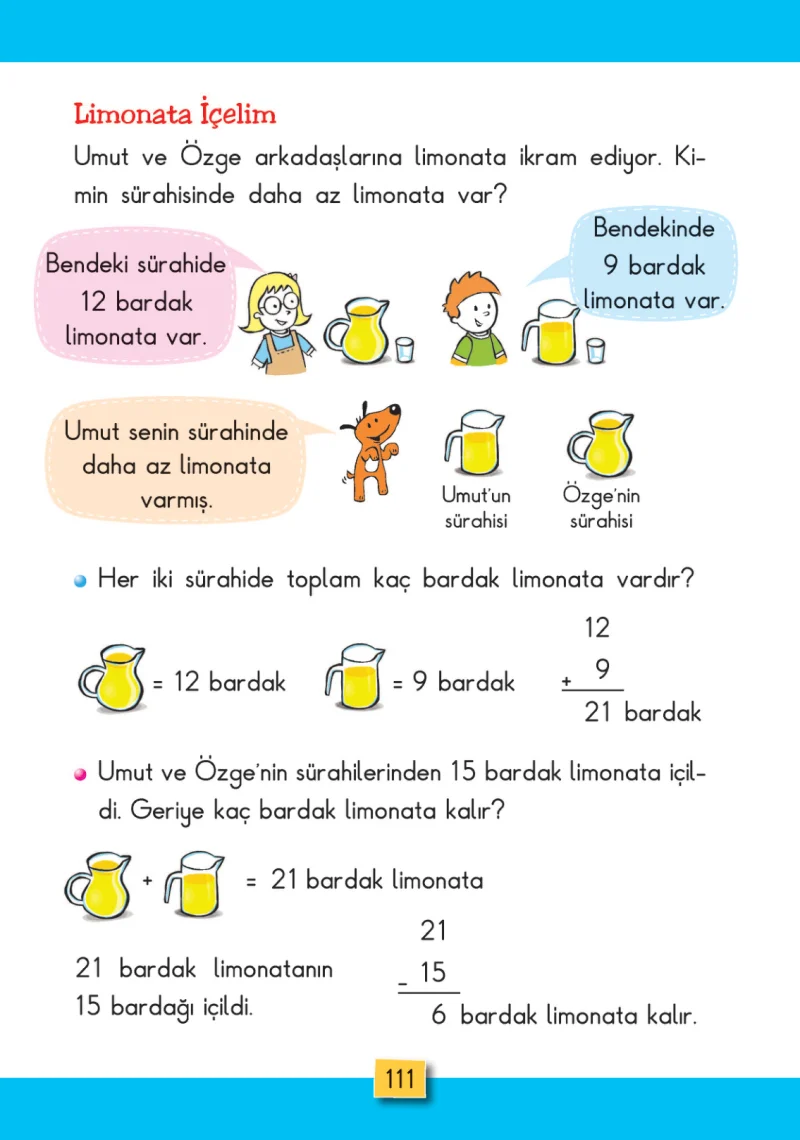 2. Sınıf Matematik Ders Kitabı Cevapları MHG Yayınları Sayfa 111