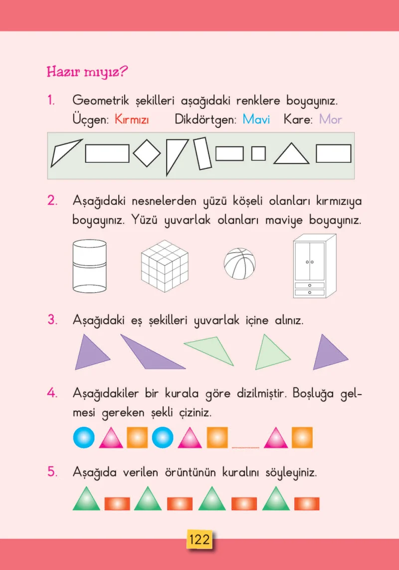 2. Sınıf Matematik Ders Kitabı Cevapları MHG Yayınları Sayfa 122