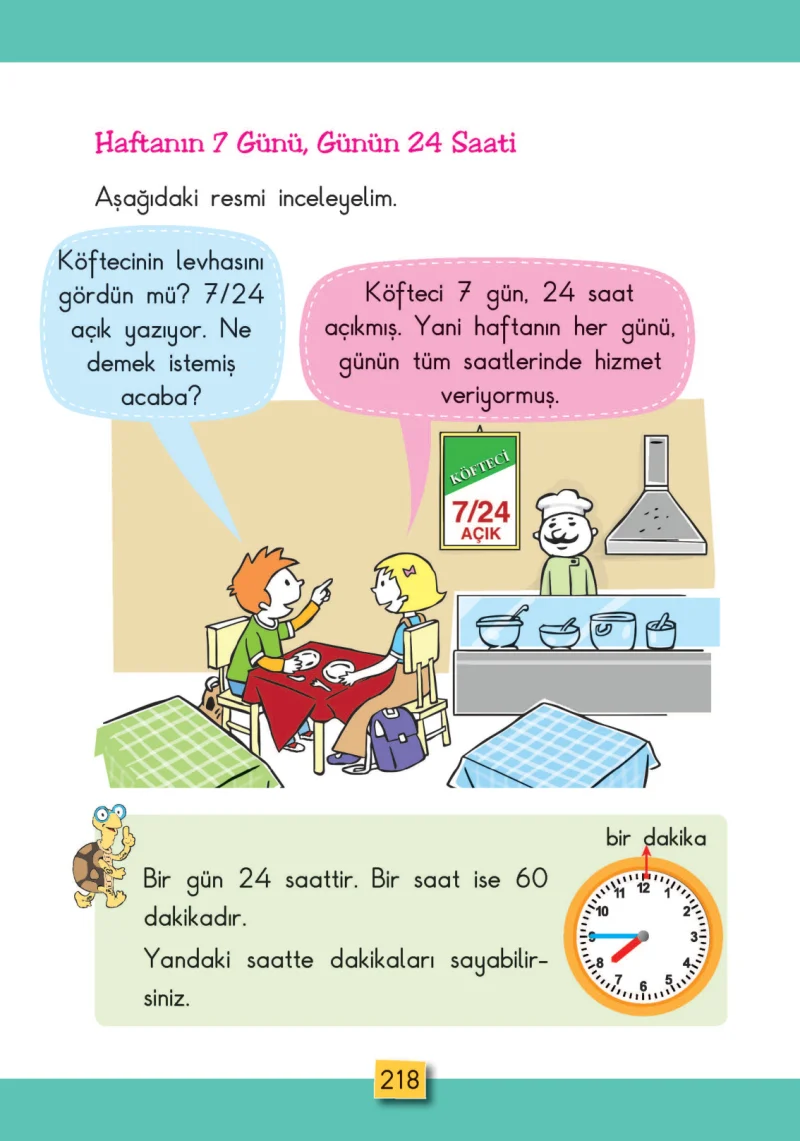 2. Sınıf Matematik Ders Kitabı Cevapları MHG Yayınları Sayfa 218