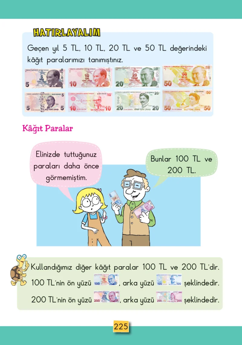 2. Sınıf Matematik Ders Kitabı Cevapları MHG Yayınları Sayfa 225