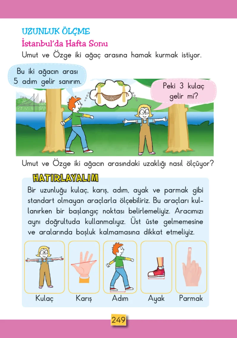 2. Sınıf Matematik Ders Kitabı Cevapları MHG Yayınları Sayfa 249