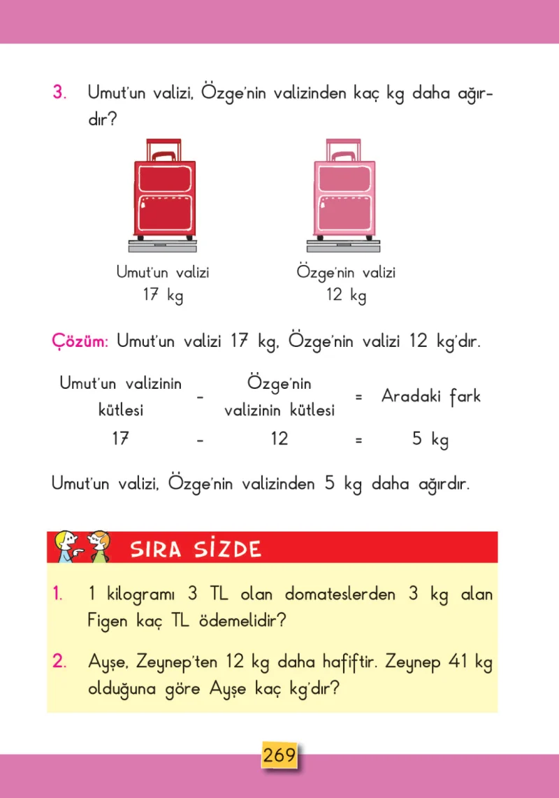 2. Sınıf Matematik Ders Kitabı Cevapları MHG Yayınları Sayfa 269