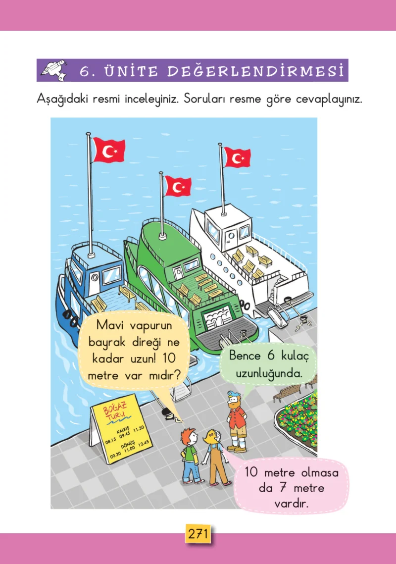 2. Sınıf Matematik Ders Kitabı Cevapları MHG Yayınları Sayfa 271