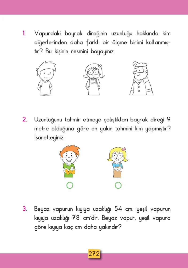 2. Sınıf Matematik Ders Kitabı Cevapları MHG Yayınları Sayfa 272