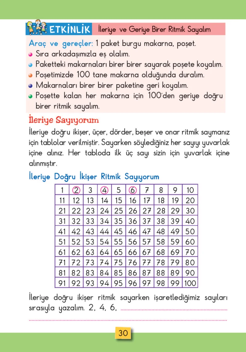 2. Sınıf Matematik Ders Kitabı Cevapları MHG Yayınları Sayfa 30