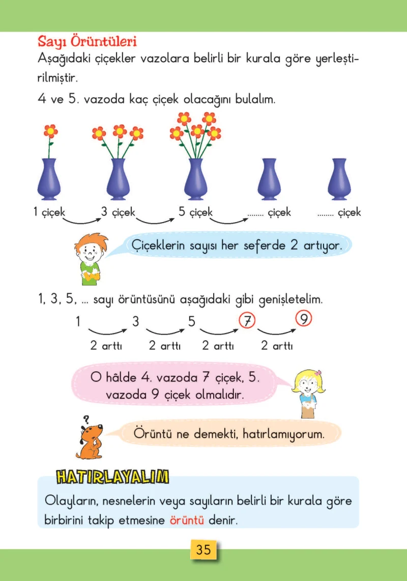2. Sınıf Matematik Ders Kitabı Cevapları MHG Yayınları Sayfa 35
