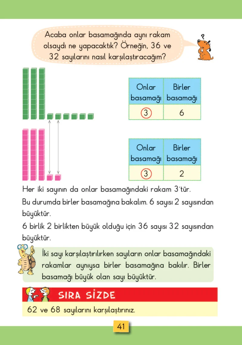 2. Sınıf Matematik Ders Kitabı Cevapları MHG Yayınları Sayfa 41