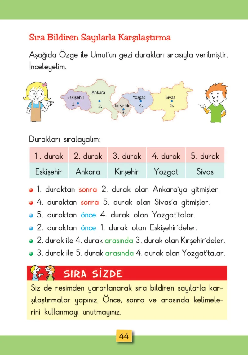 2. Sınıf Matematik Ders Kitabı Cevapları MHG Yayınları Sayfa 44