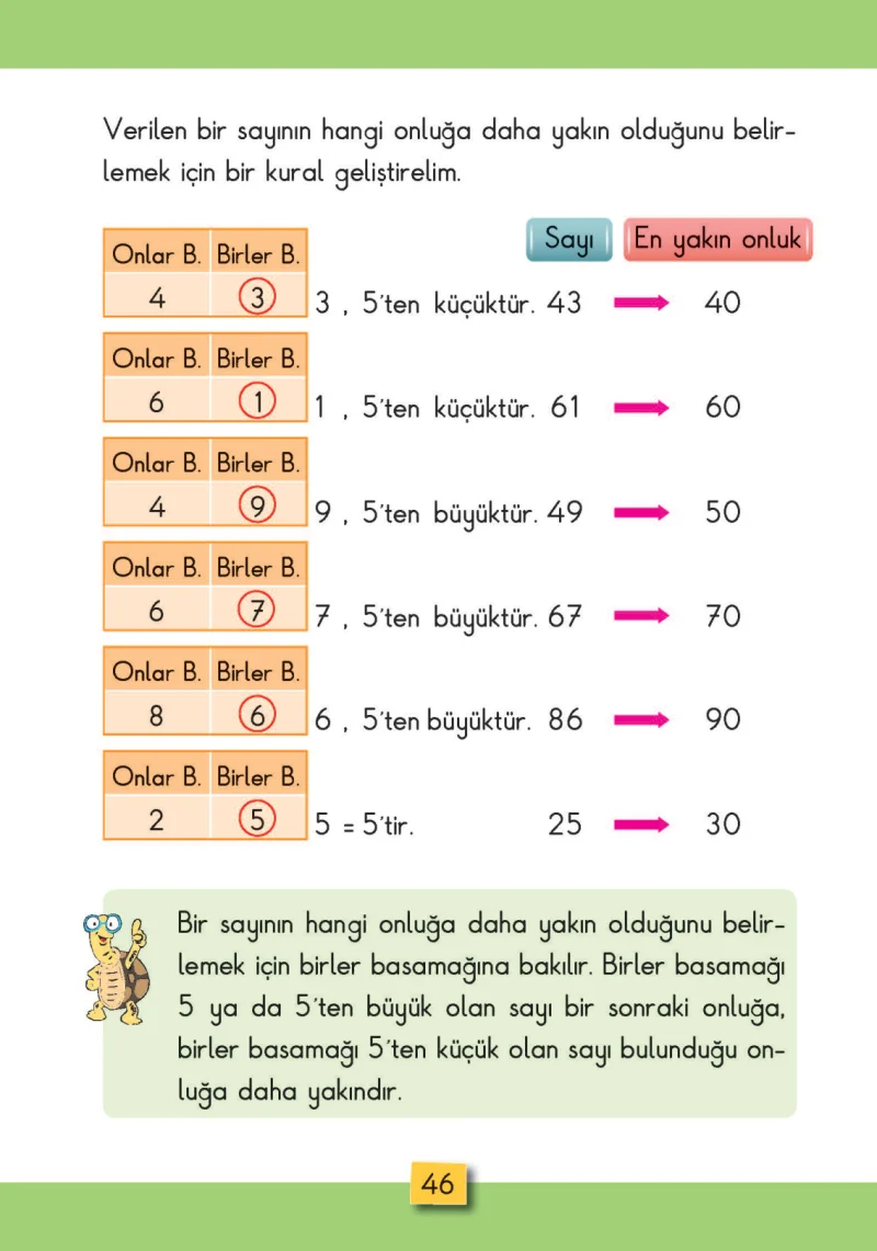 2. Sınıf Matematik Ders Kitabı Cevapları MHG Yayınları Sayfa 46
