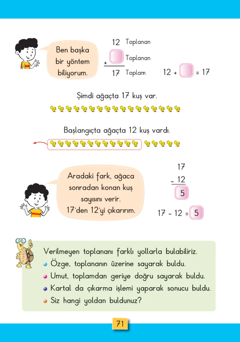2. Sınıf Matematik Ders Kitabı Cevapları MHG Yayınları Sayfa 71