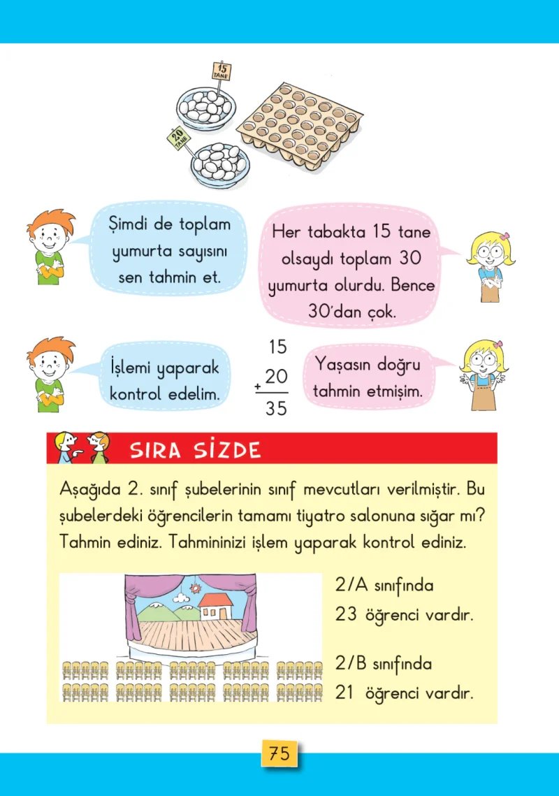 2. Sınıf Matematik Ders Kitabı Cevapları MHG Yayınları Sayfa 75