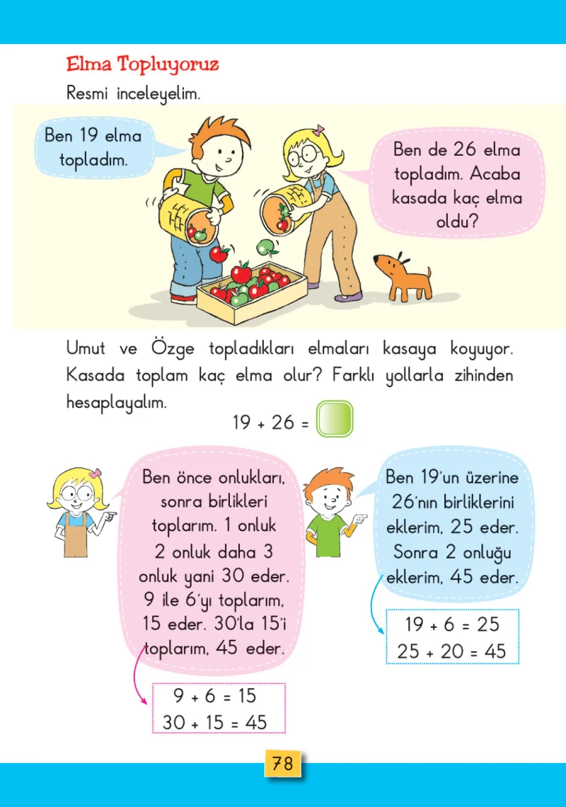 2. Sınıf Matematik Ders Kitabı Cevapları MHG Yayınları Sayfa 78