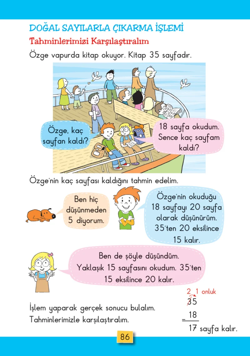 2. Sınıf Matematik Ders Kitabı Cevapları MHG Yayınları Sayfa 86